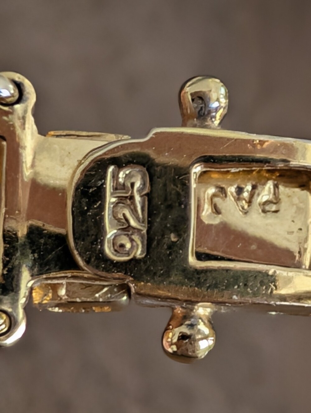 925 Sterling Silver Gold-Tone Women's Bracelet Clasp Pendant